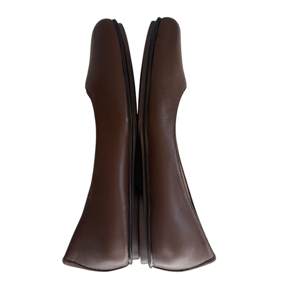 Naturalizer Preppy Maxwell Ballet Flats Cocoa Brown Leather 6W Career Work - Picture 7 of 12